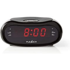Radio-réveil Nedis CLAR001BK | Noir