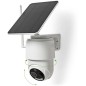Nedis Caméra de Surveillance Extérieur Intelligente Full HD 1080p avec Panneau Solaire Blanc