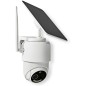 Nedis Caméra de Surveillance Extérieur Intelligente Full HD 1080p avec Panneau Solaire Blanc