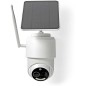 Nedis Caméra de Surveillance Extérieur Intelligente Full HD 1080p avec Panneau Solaire Blanc