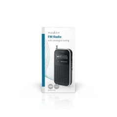 Radio FM De Poche Nedis RD FM Aluminium / Noir