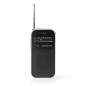 Radio FM De Poche Nedis RD FM Aluminium / Noir