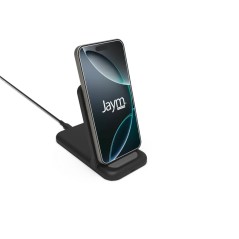 CHARGEUR INTELLIGENT PAD A INDUCTION RAPIDE QI 15W - STAND PLIABLE - NOIR - JAYM®**