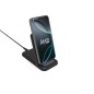 CHARGEUR INTELLIGENT PAD A INDUCTION RAPIDE QI 15W - STAND PLIABLE - NOIR - JAYM®**