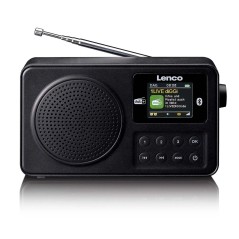 Lenco PDR-033BK Radio portable DAB+/FM avec Bluetooth® Noir