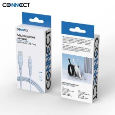 Câble Data USB vers Lightning CONNECT MC-CB2L13 10W (1m) Bleu