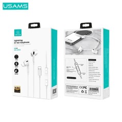 Écouteurs Filaires Lightning Usams US-SJ453 (Bluetooth) Blanc
