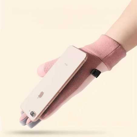 Gants Tactiles Imperméables et Antidérapants (Homme) Noir