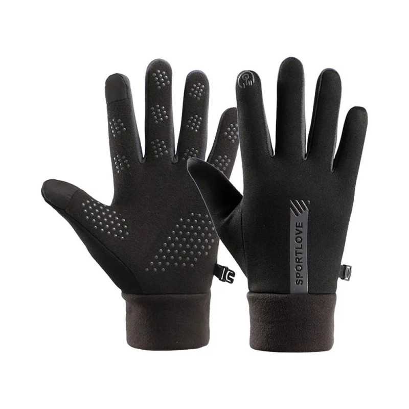 Gants Tactiles Imperméables et Antidérapants (Homme) Noir