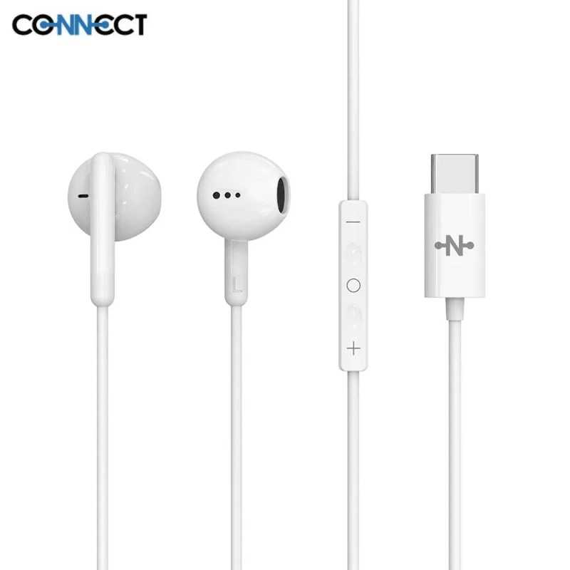 Écouteurs Filaires USB-C CONNECT MC-EFBC01 Blanc
