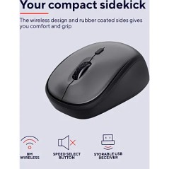 Trust Yvi+ souris Bureau Droitier RF sans fil Optique 1600 DPI