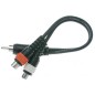 Câble en Y Stagg 1x RCA Male Plug/2x RCA Female Plug-10cm