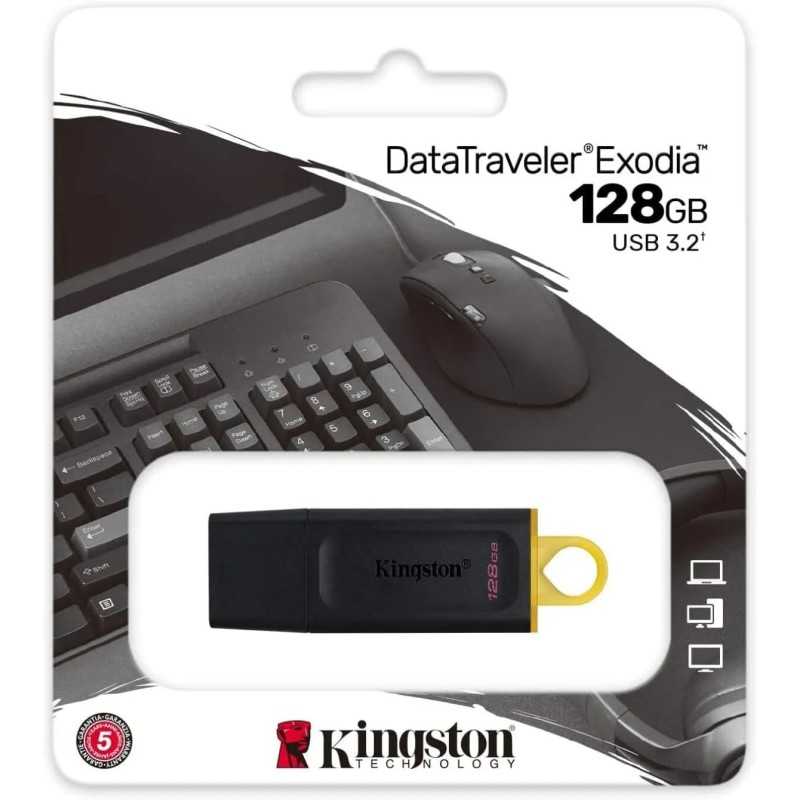 CLÉ USB KINGSTON 128Go USB3.2 Gen1 DataTraveler (DTX/128GB)