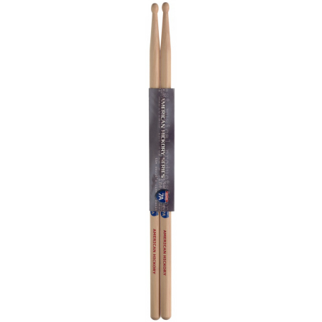 STAGG SH7A 1 Paire de Baguettes Apairées HICKORY Pointe Bois Taille 7A