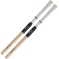 Stagg SBRU10-WN balais nylon avec anneaux en bois