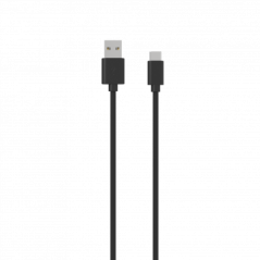 CABLE CHARGE & SYNCHRO USB-A VERS USB-C - LONGUEUR 1.5M - NOIR