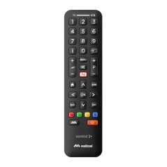 Télécommande Meliconi Control 2+ infrarouge sans fil pour téléviseur et décodeur TV.