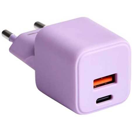 Chargeur Secteur Rapide USB-A 18W QC / USB-C 30W PD Compact GaN