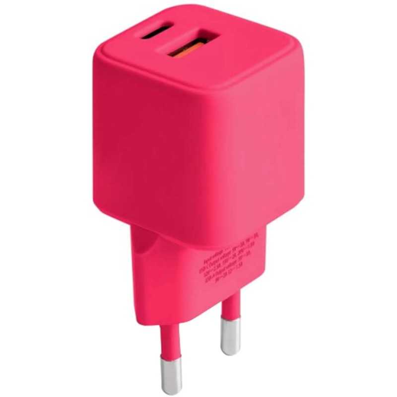Chargeur Secteur Rapide USB-A 18W QC / USB-C 30W PD Compact GaN