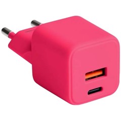 Chargeur Secteur Rapide USB-A 18W QC / USB-C 30W PD Compact GaN