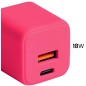 Chargeur Secteur Rapide USB-A 18W QC / USB-C 30W PD Compact GaN