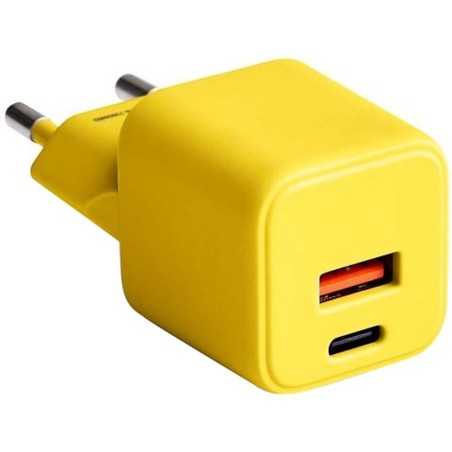 Chargeur Secteur Rapide USB-A 18W QC / USB-C 30W PD Compact GaN