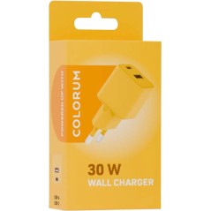 Chargeur Secteur Rapide USB-A 18W QC / USB-C 30W PD Compact GaN