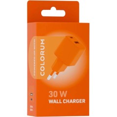 Chargeur Secteur Rapide USB-A 18W QC / USB-C 30W PD Compact GaN