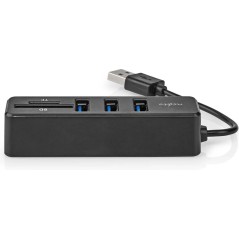 Nedis USB 2.0 Hub 3 Ports USB-A + Lecteur carte (micro)SD