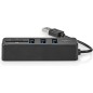 Nedis USB 2.0 Hub 3 Ports USB-A + Lecteur carte (micro)SD
