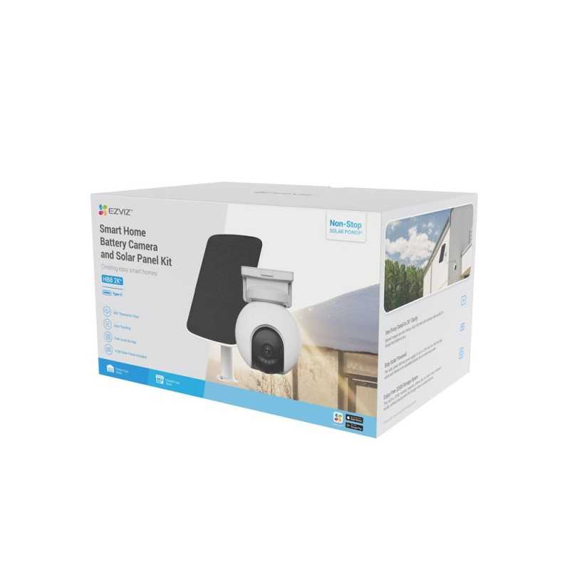 Caméra de surveillance extérieure connectée Ezviz HB8 avec panneau solaire