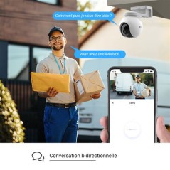 Caméra de surveillance extérieure connectée Ezviz HB8 avec panneau solaire