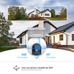 Caméra de surveillance extérieure connectée Ezviz HB8 avec panneau solaire
