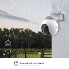 Caméra de surveillance extérieure connectée Ezviz HB8 avec panneau solaire