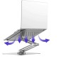 Support pour Ordinateur Portable Wiwu S801 Rotatif & Pliable Argent Support pour Ordinateur Portable Wiwu S801 Rotatif & Pliable Argent