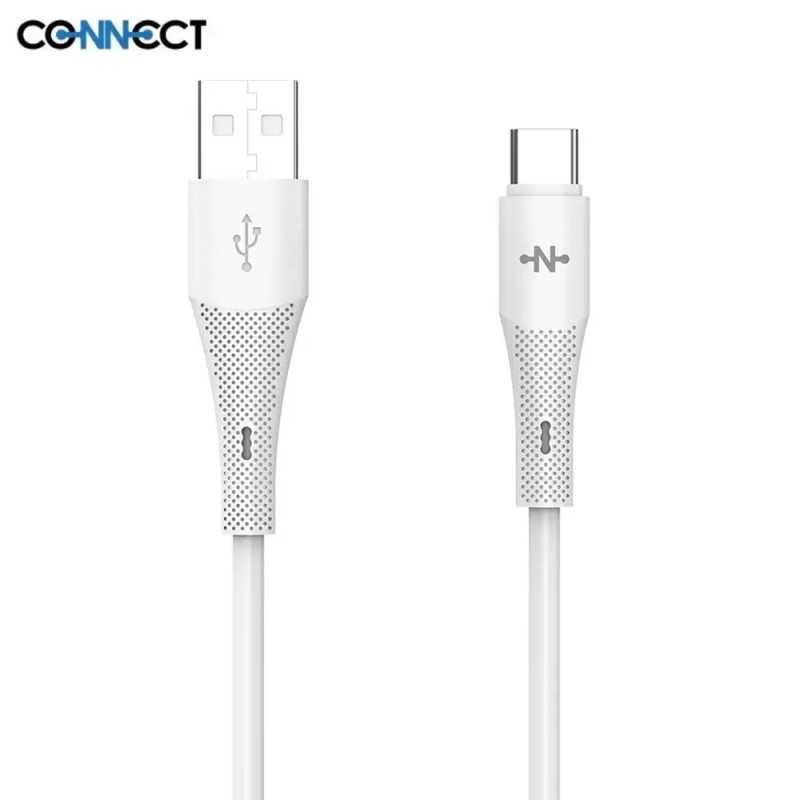 Câble Data USB vers USB-C CONNECT MC-CB2C13 24W (1m)