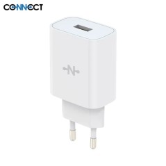 Chargeur Secteur USB CONNECT MC-CNA18W Charge Rapide 18W QC3.0