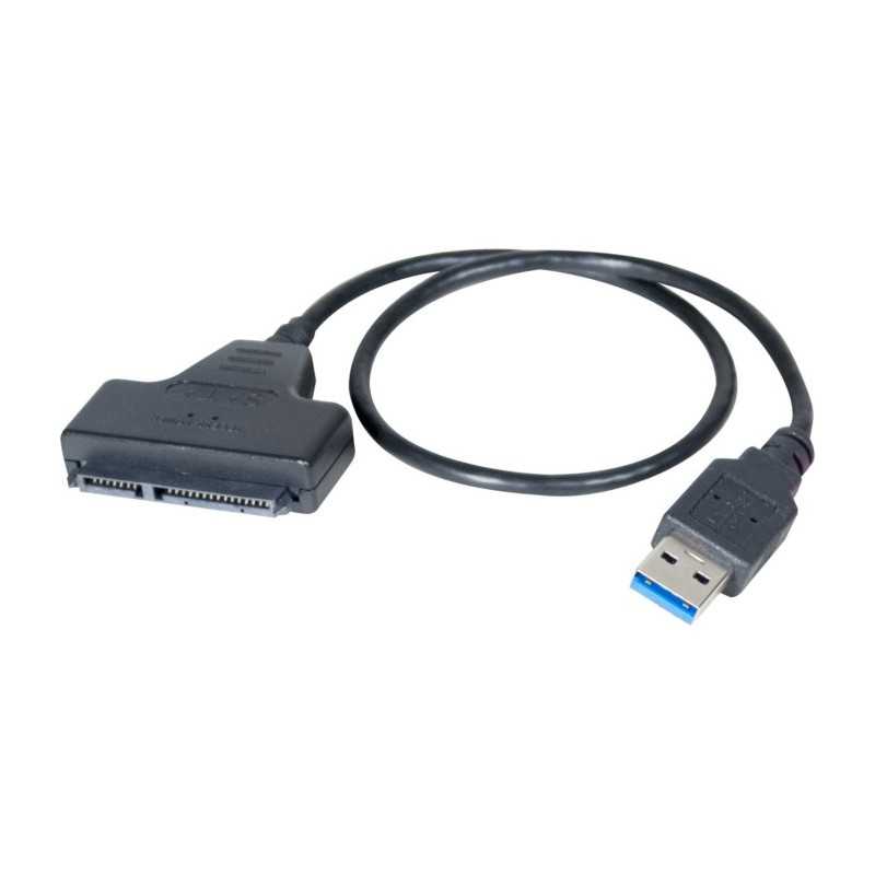 Adaptateur USB 3.0 vers SSD/HDD SATA 2,5" Avec Câble et Alimentation Autonome Adaptateur USB 3.0 vers SSD/HDD SATA 2,5" Avec Câble et Alimentation Autonome