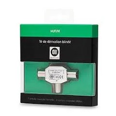 Té coaxial 9.52 mm D2 Diffusion