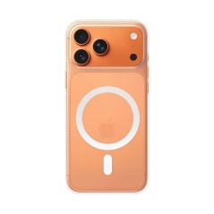 Coque Silicone MagSafe Compatible pour Apple iPhone 17 Pro Transparent