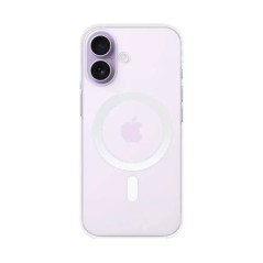 Coque Silicone MagSafe Compatible pour Apple iPhone 17 Transparent