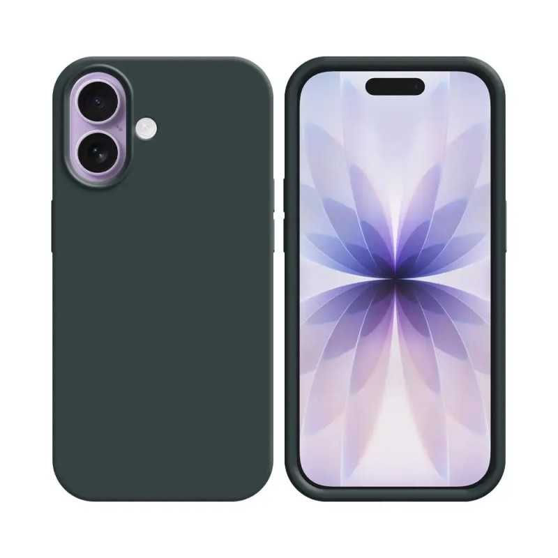 Coque Silicone Compatible pour Apple iPhone 17 &18 Noir