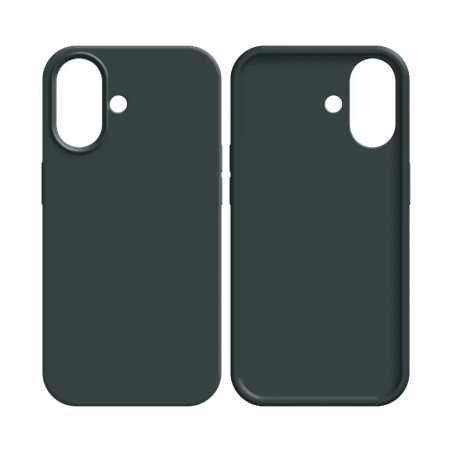 Coque Silicone Compatible pour Apple iPhone 17 &18 Noir