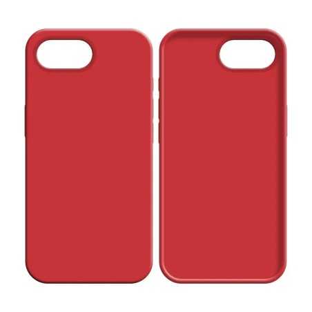 Coque Silicone Compatible pour Apple iPhone 17 (&14) Rouge