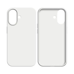 Coque Silicone Compatible pour Apple iPhone 17 (09) Blanc