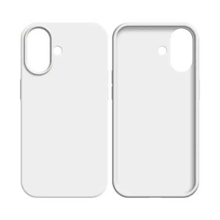 Coque Silicone Compatible pour Apple iPhone 17 (09) Blanc