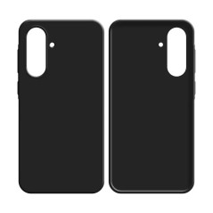 Coque Silicone Compatible pour Samsung Galaxy A36 5G A366/Galaxy A56 5G A566 (3) Noir