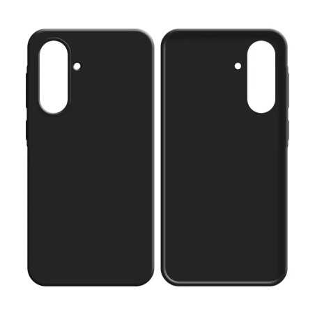 Coque Silicone Compatible pour Samsung Galaxy A36 5G A366/Galaxy A56 5G A566 (3) Noir