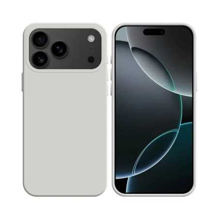 Coque Silicone Compatible pour Apple iPhone 17 Pro (09) Blanc