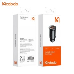 Chargeur Allume-Cigare Mcdodo CC-6602 2x USB 12W Noir